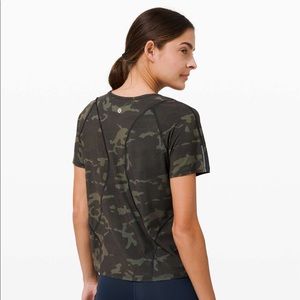 Lululemon “Outrun the Heat” Short Sleeve in Camo